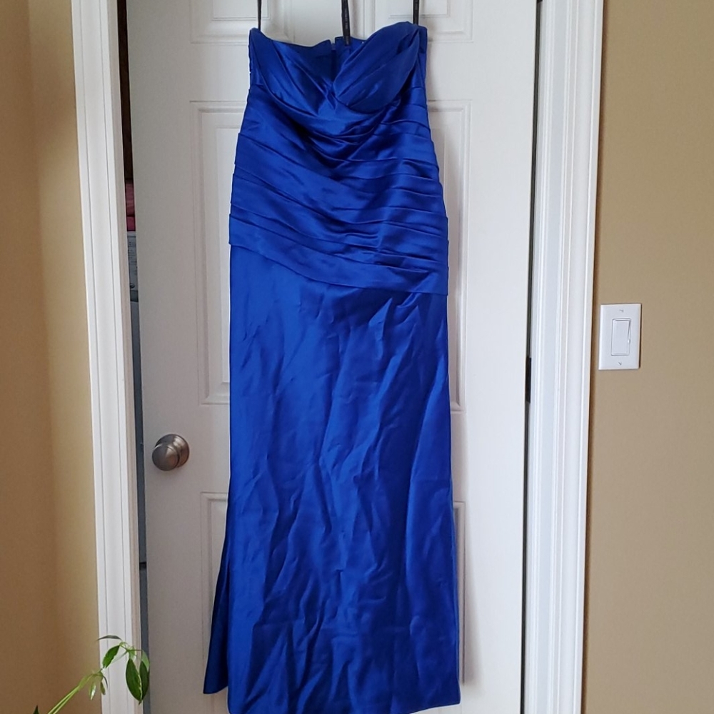 Floor Length Blue Dress